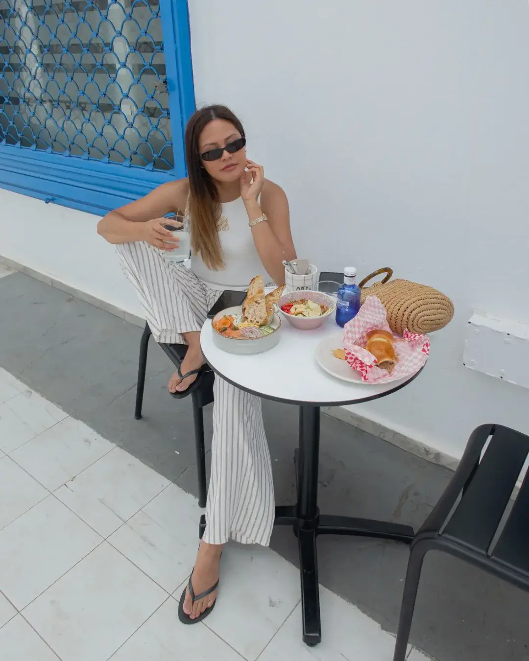 summer tops outfit 2026 The Effortless Knit Tank and Striped Pants You’ll Wear on Repeat