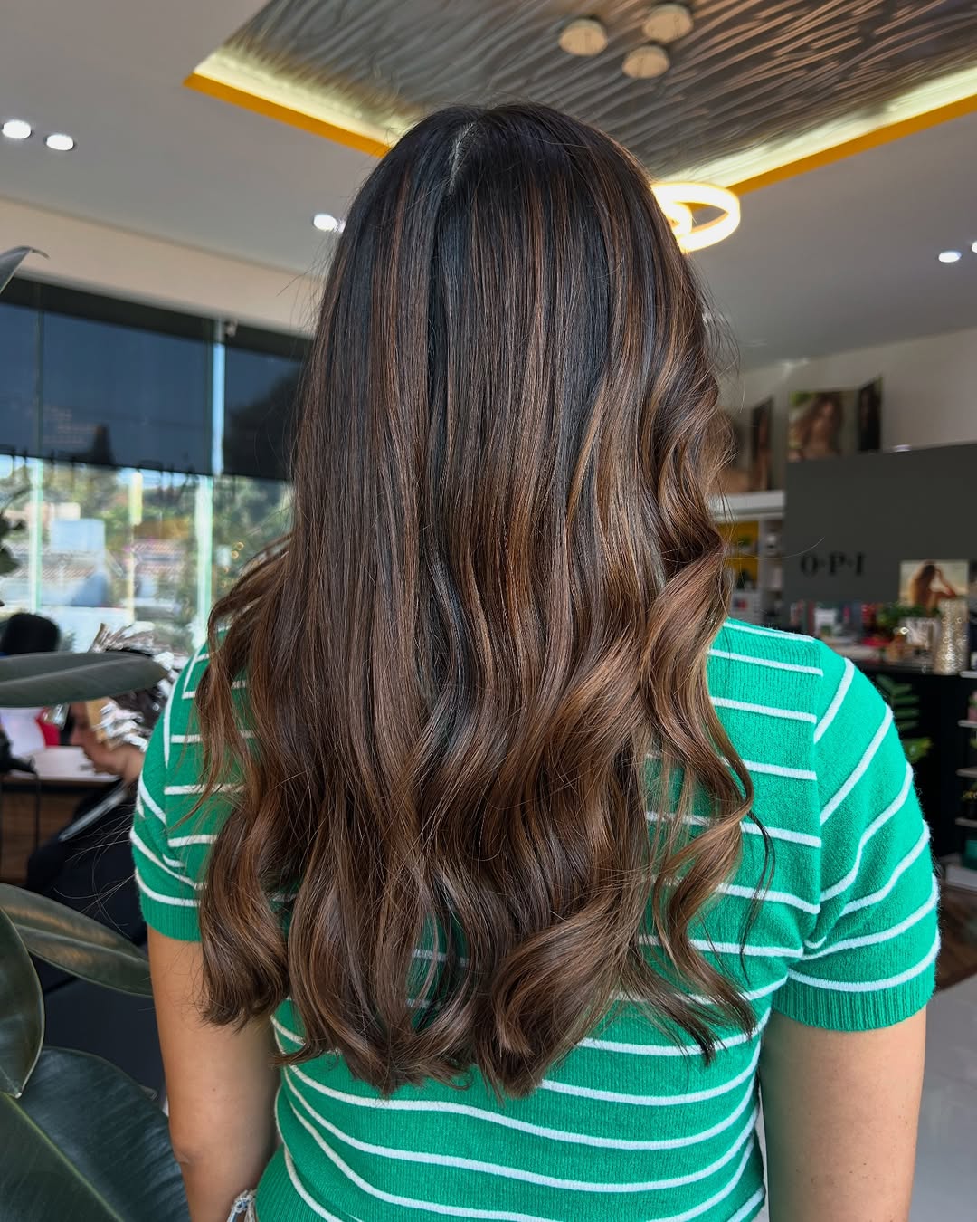trendy summer hair color ideas for brunettes 2026 Sunlit Brunette Balayage with Natural Flow