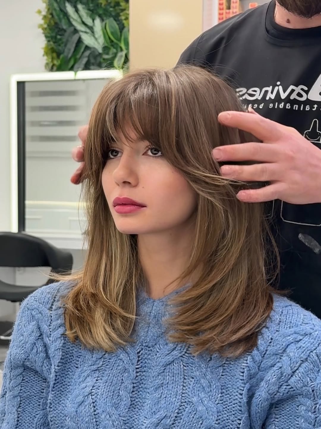 versatile summer haircut 2026 Layered Collarbone Cut with Soft Curtain Bangs