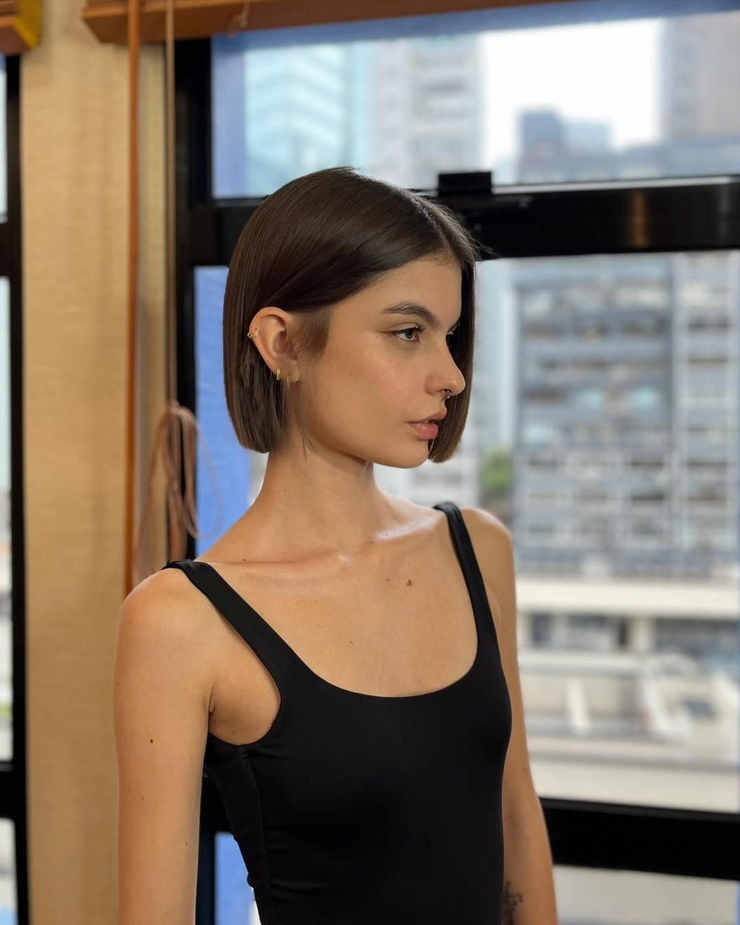 versatile summer haircut 2026 Sharp Minimal Bob with Clean Lines