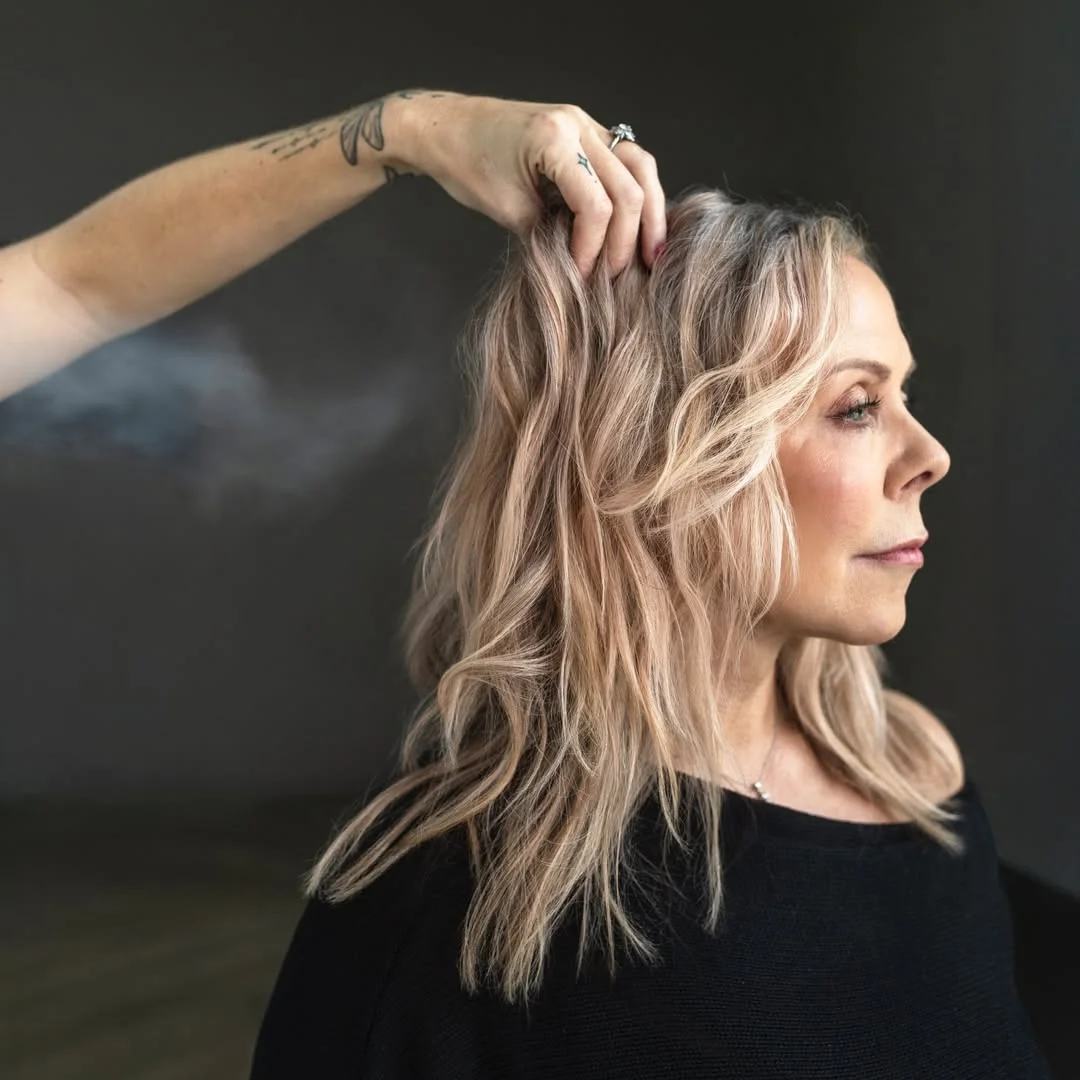 boho summer wavy hairstyle 2026 Airy Blonde Layers with Effortless Texture Spray Volume