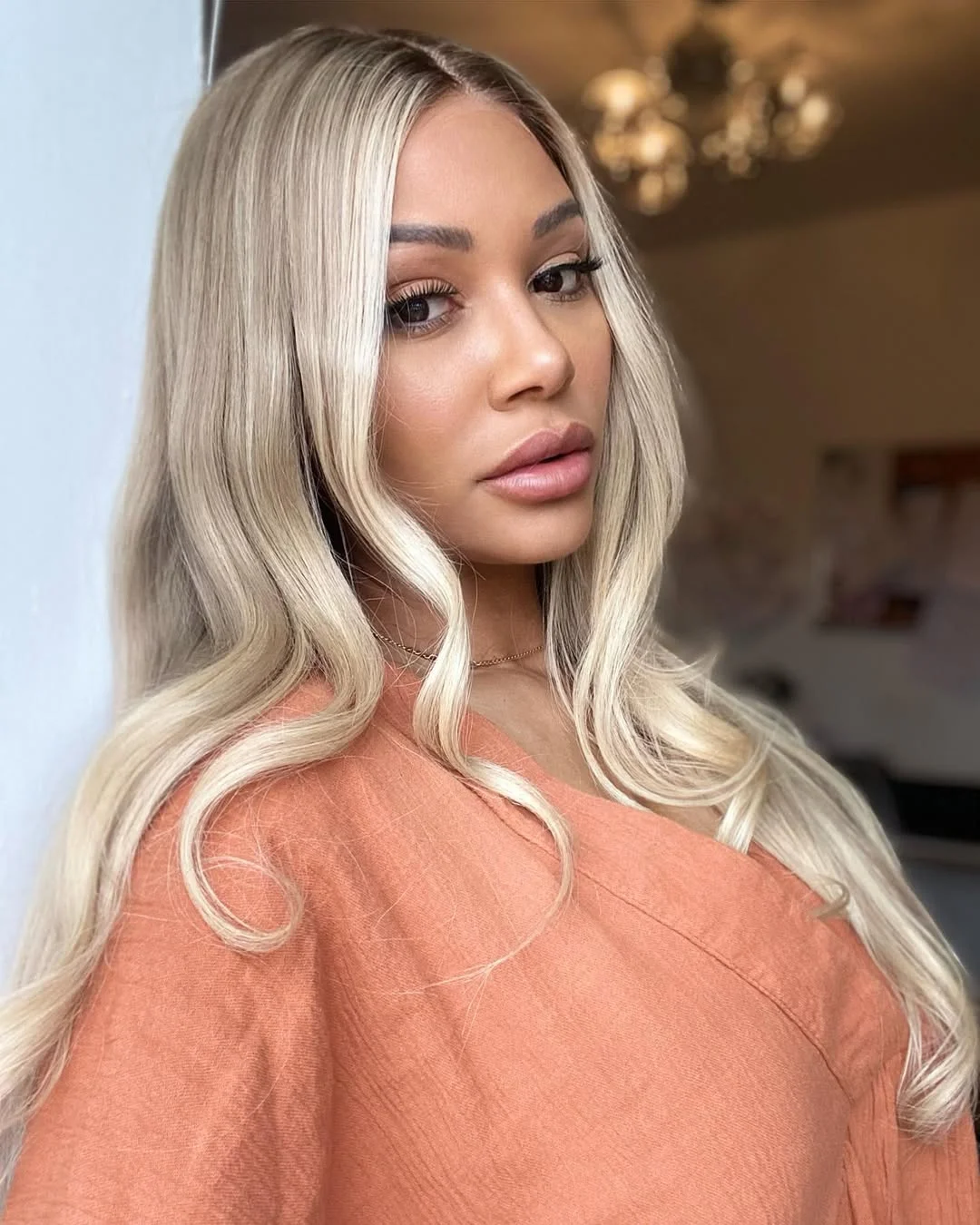 chestnut summer hair color for dark skin 2026 Soft Vanilla Blonde With Cool Summer Dimension