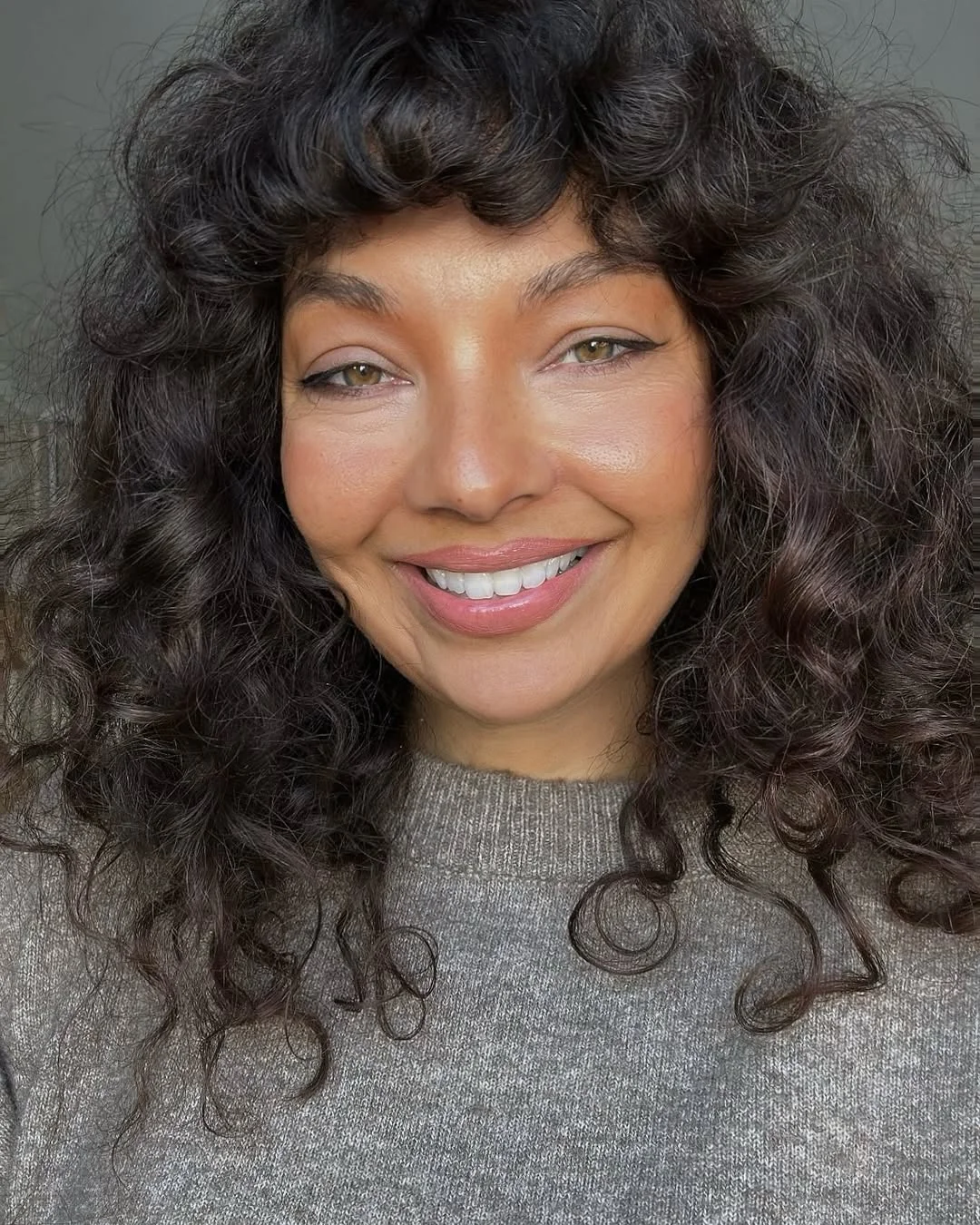 chestnut summer hair color for dark skin 2026 Chocolate Chestnut Ringlets With Soft Vintage Texture