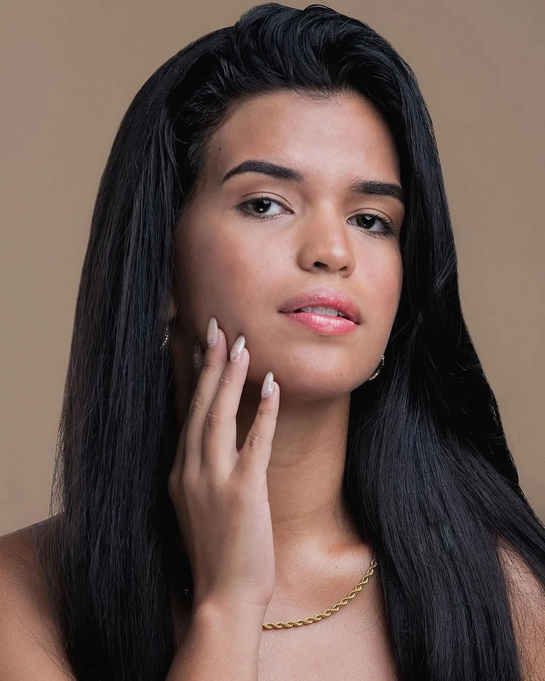 chestnut summer hair color for dark skin 2026 Classic Espresso Chestnut With Sleek Healthy Shine