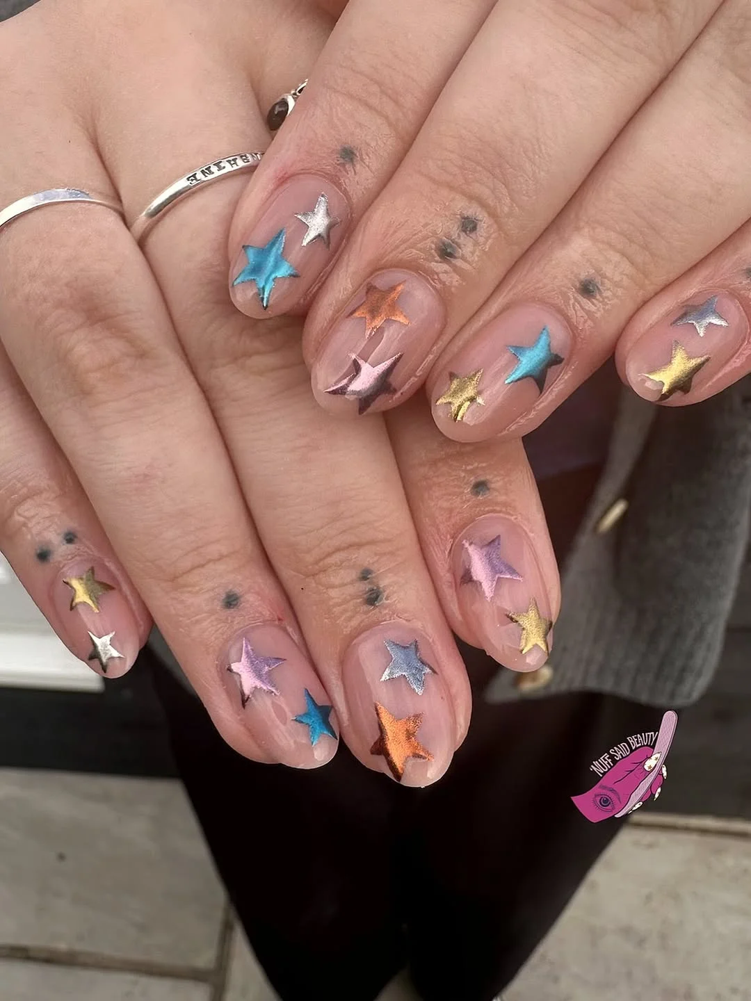 June Nail Colors ideas Colorful Metallic Star Nails That Bring Back Early 2000s Fun