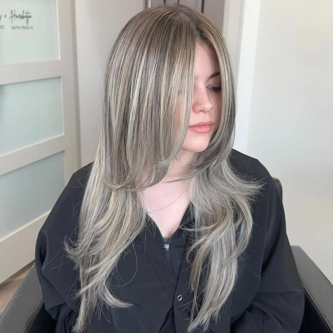 light summer ash blonde hair color 2026 Soft Vanilla Ash Layers With Airy Movement