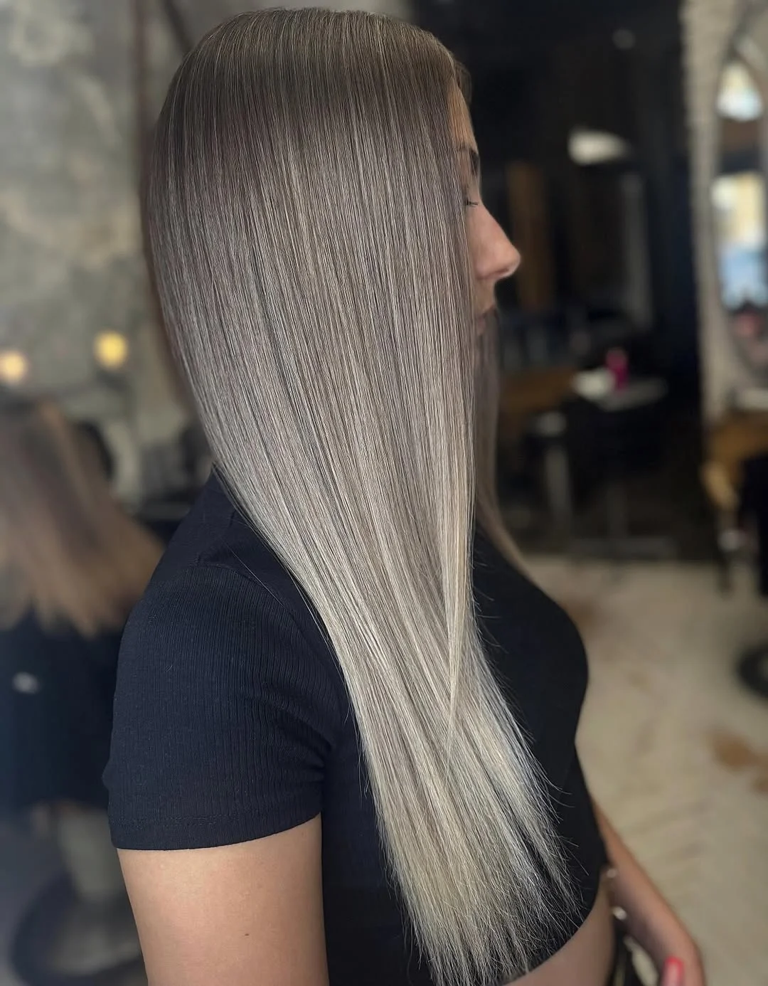 light summer ash blonde hair color 2026 Cool Smoky Ash Blonde With Glass Hair Finish