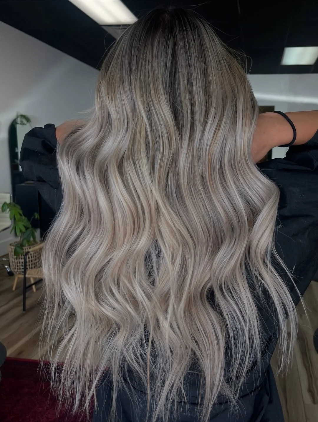 light summer ash blonde hair color 2026 Shadow Root Ash Blonde With Soft Luxe Waves
