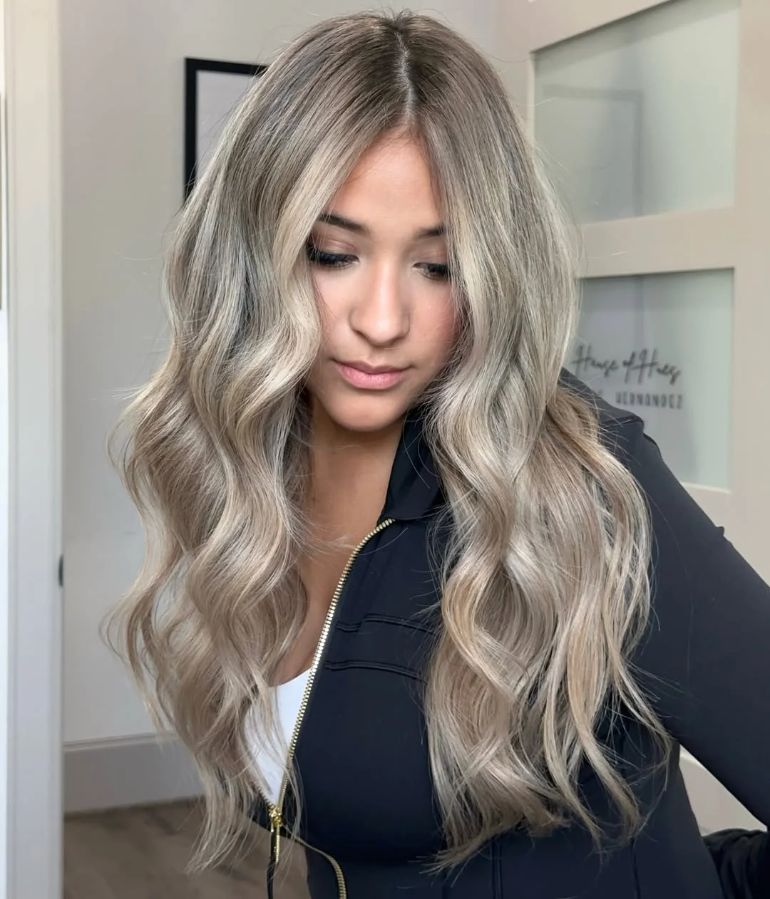 light summer ash blonde hair color 2026 Beachy Pearl Ash Waves With Lived-In Brightness