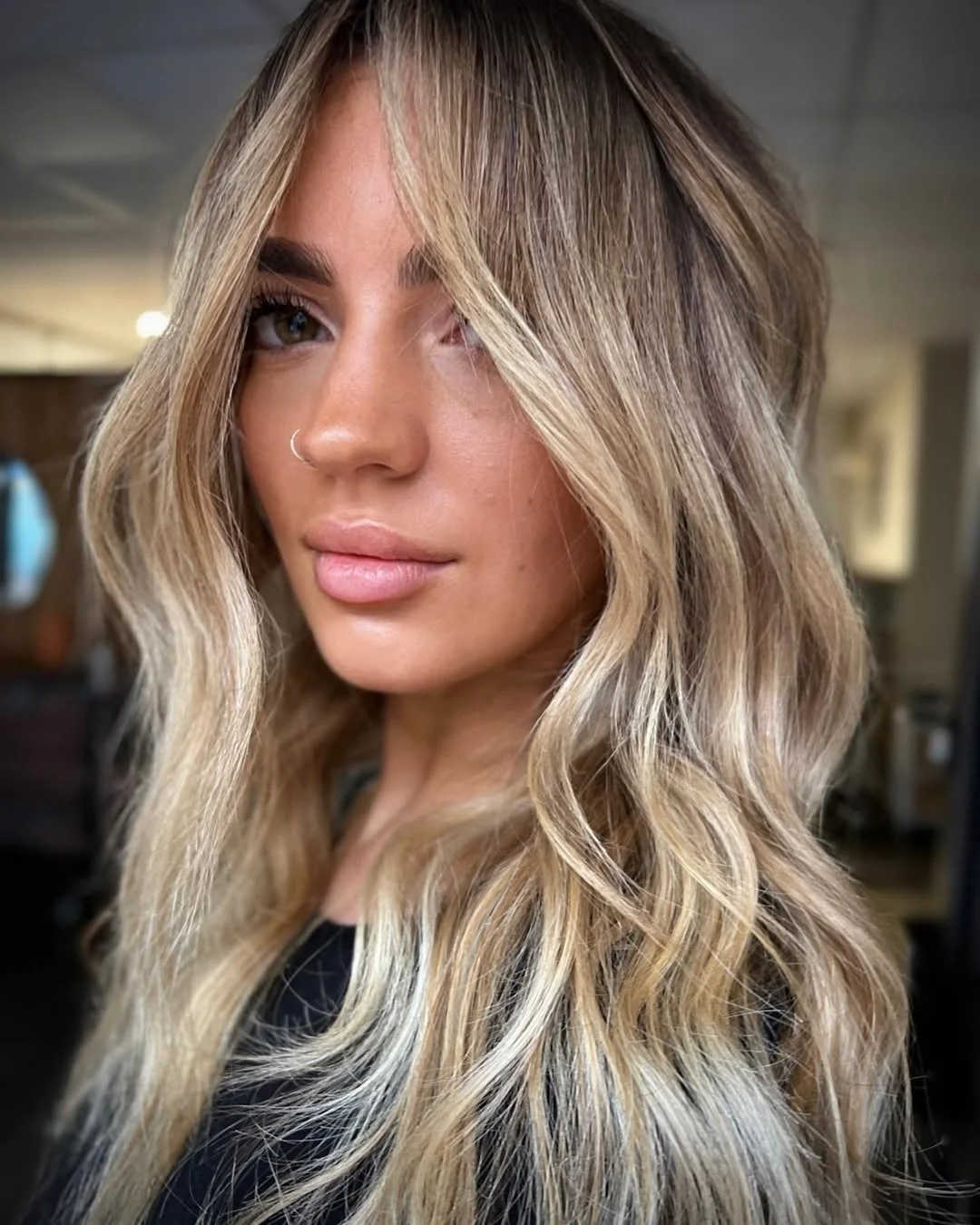 light summer honey blonde hair color 2026 Bright Honey Contour with Soft Root Depth