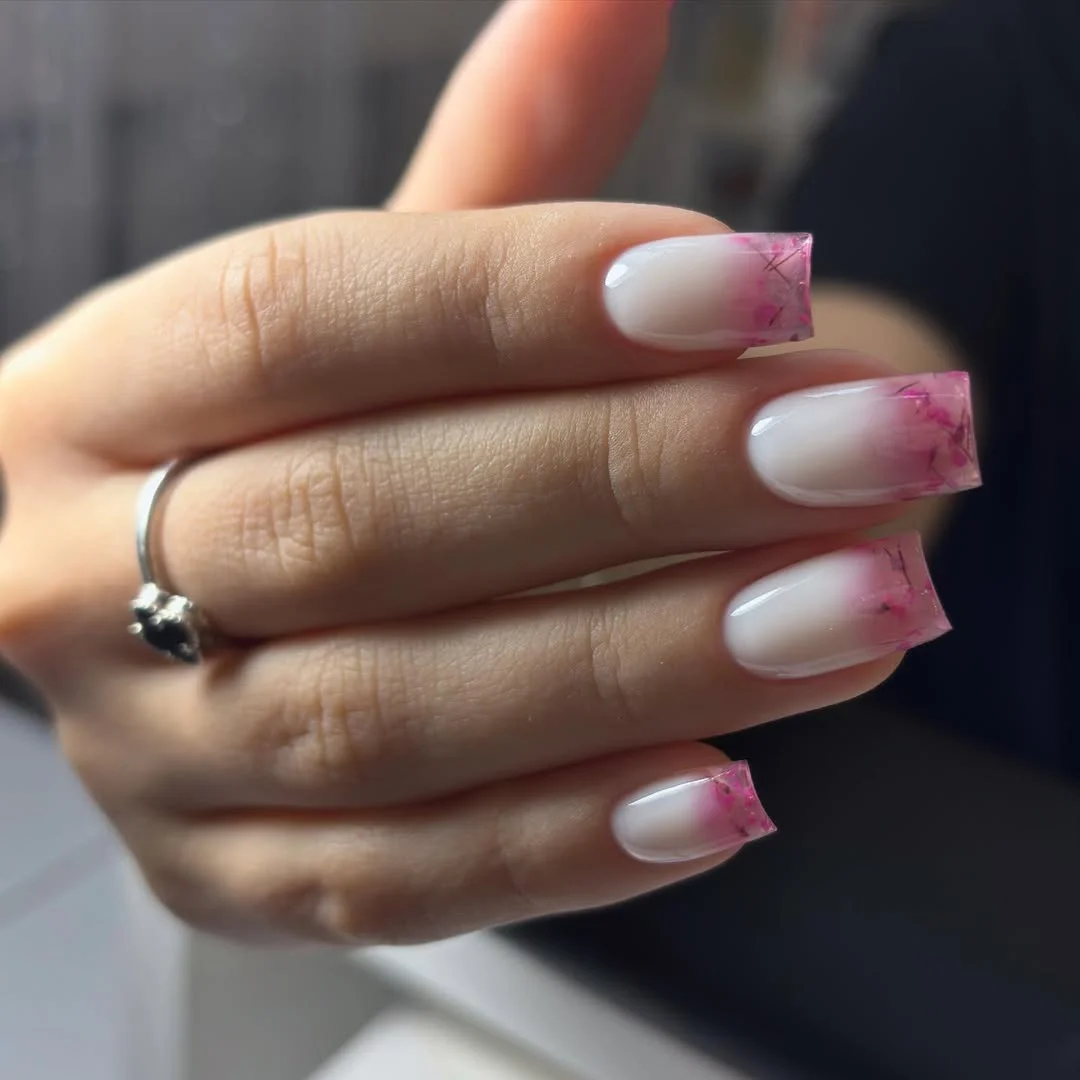 light summer nails 2026 Soft Pink Glass Tips for a Clean Girl Summer