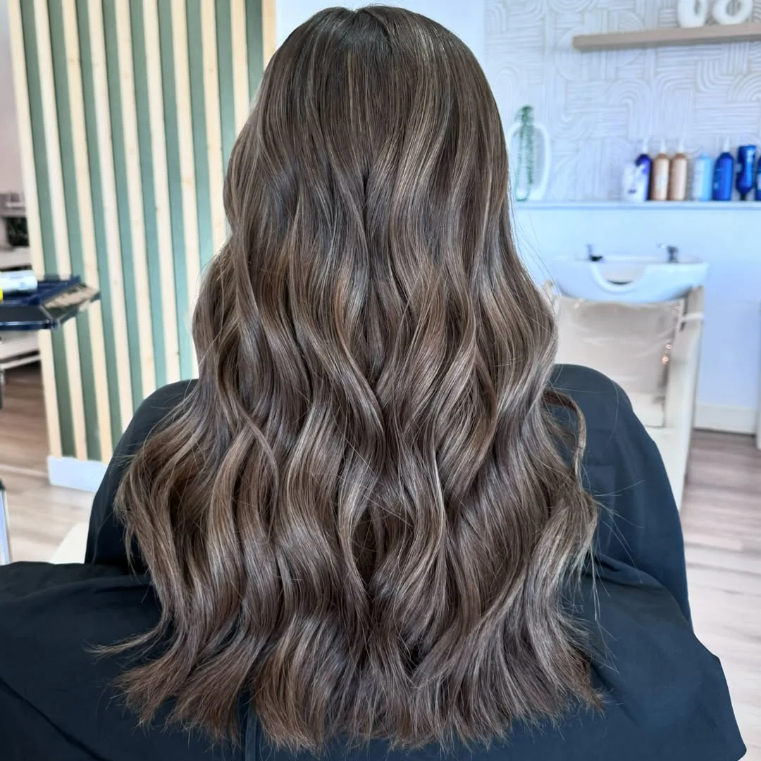 lived-in summer ash brown hair color 2026 Soft Mocha Ash Brown With Dimensional Movement
