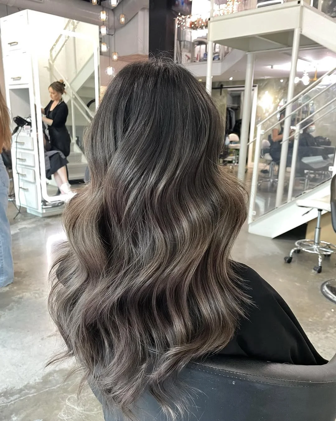 lived-in summer ash brown hair color 2026 Smoky Charcoal Ash Brown With Lived-In Texture