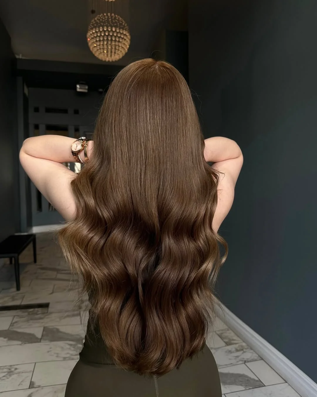 lived-in summer ash brown hair color 2026 Mocha Silk Brown With Natural Summer Shine
