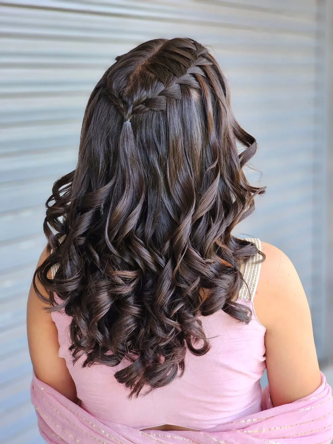 natural summer quick hairstyles 2026 Soft Criss-Cross Braids with Defined Curls
