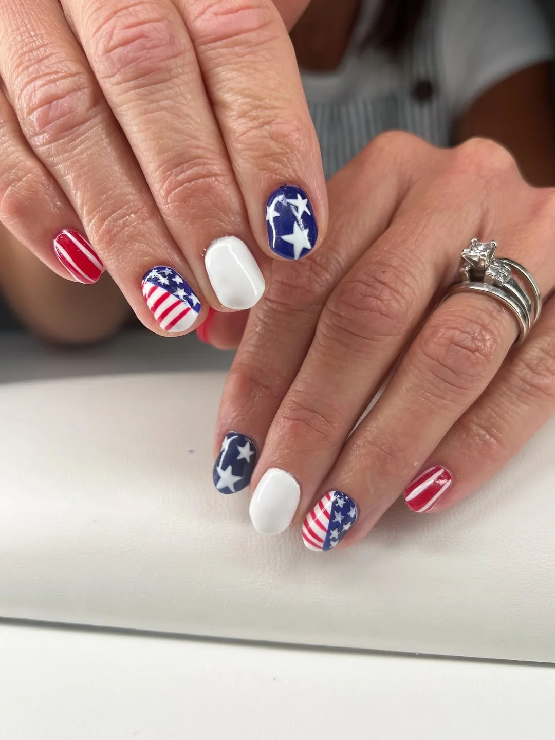 patriotic nails 2026 Classic Stars and Stripes That Never Go Out of Style