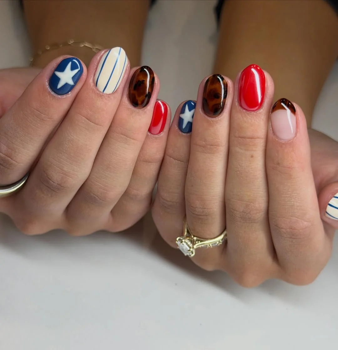 patriotic nails 2026 Western Americana With a Fashion-Girl Twist