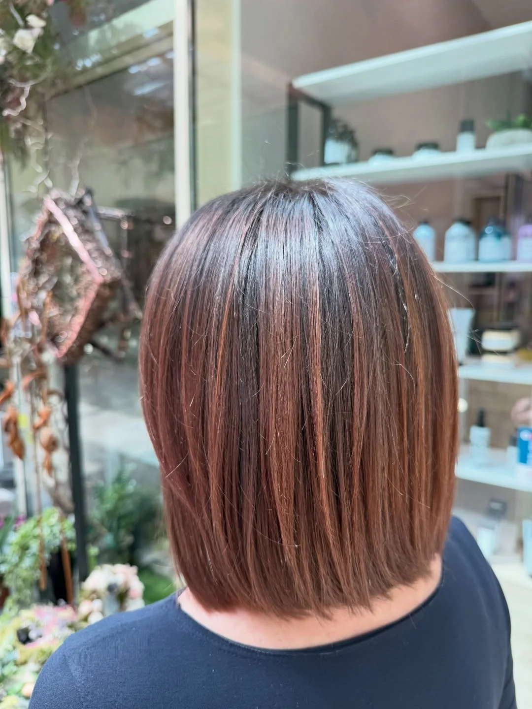 refined summer haircuts for women over 60 2026 Dimensional Chocolate Bob With Sleek Summer Shine