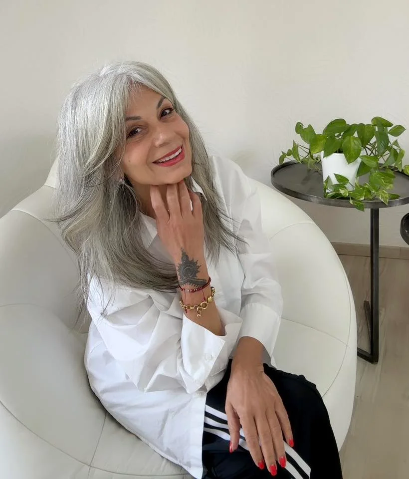 salon summer haircuts for women over 50 2026 Airy Silver Layers That Make Gray Hair Glow