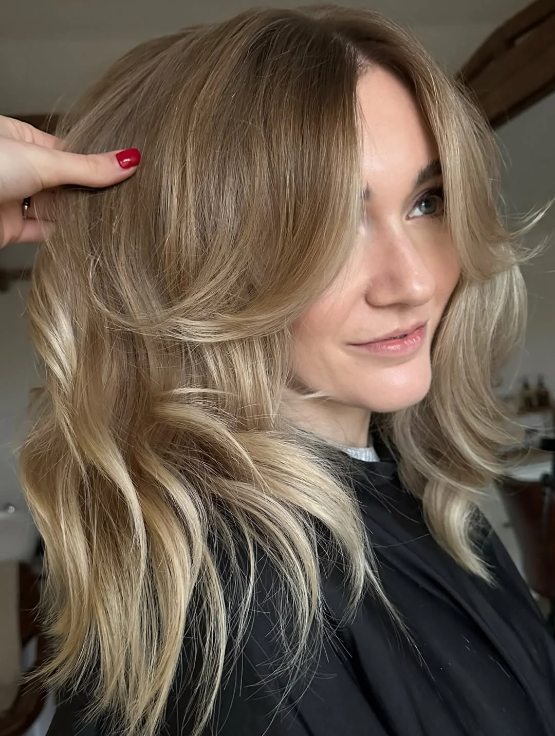 salon summer haircuts with bangs 2026 Buttercream Layers With Airy Curtain Flow