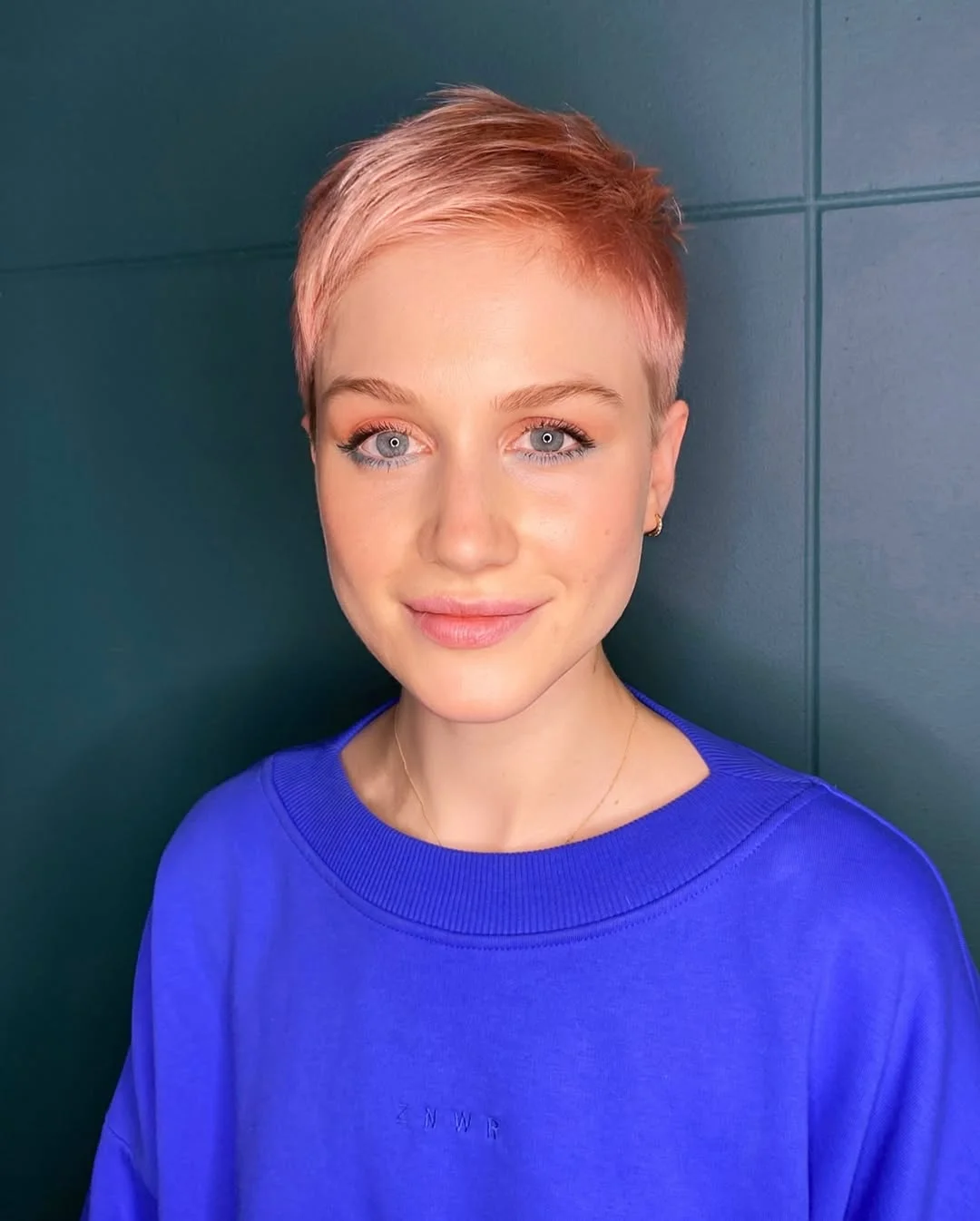 salon summer pixie haircuts 2026 Rose Gold Minimal Pixie With Soft Crop Texture