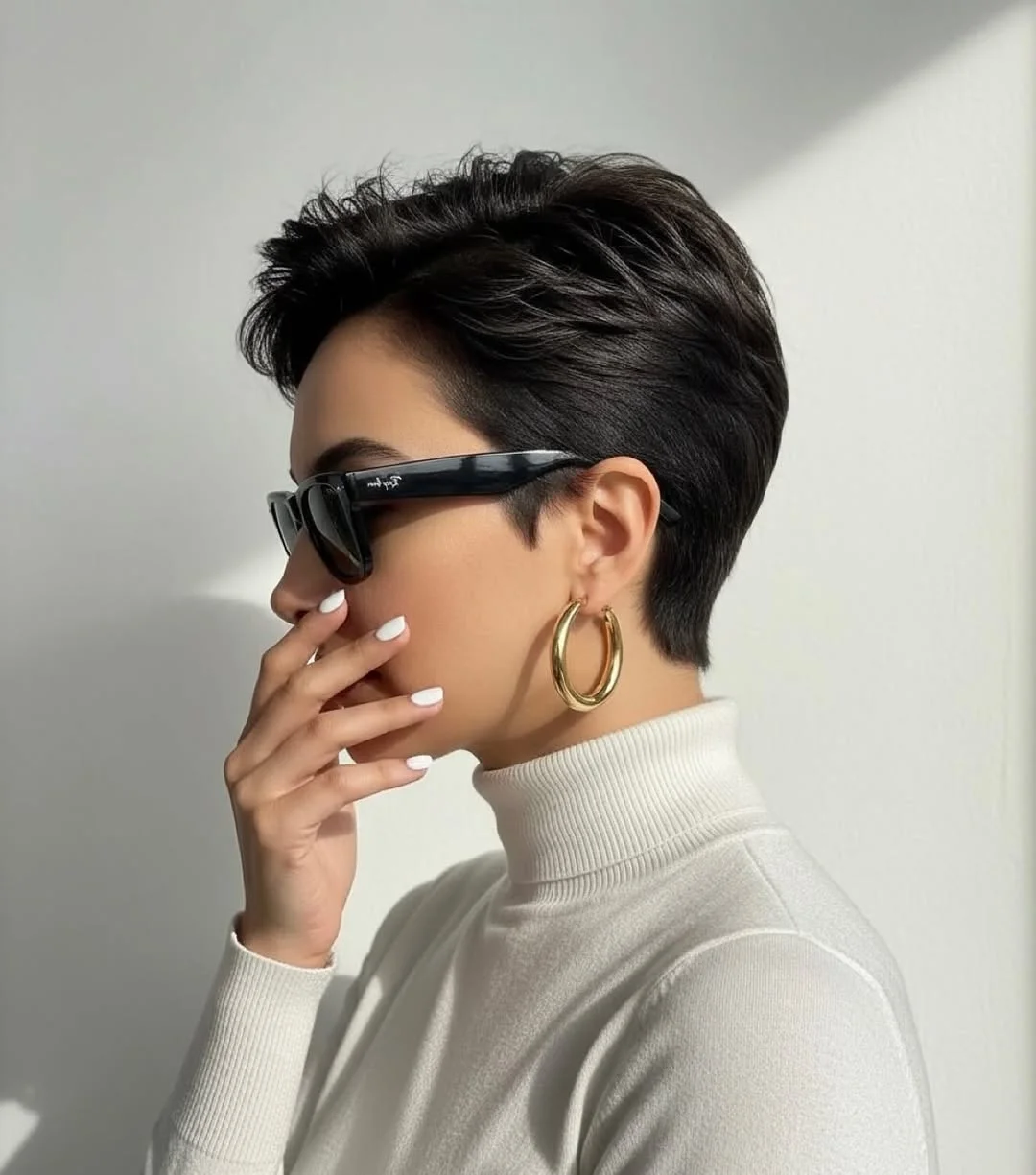 salon summer pixie haircuts 2026 Sleek Espresso Pixie With Sculpted Volume