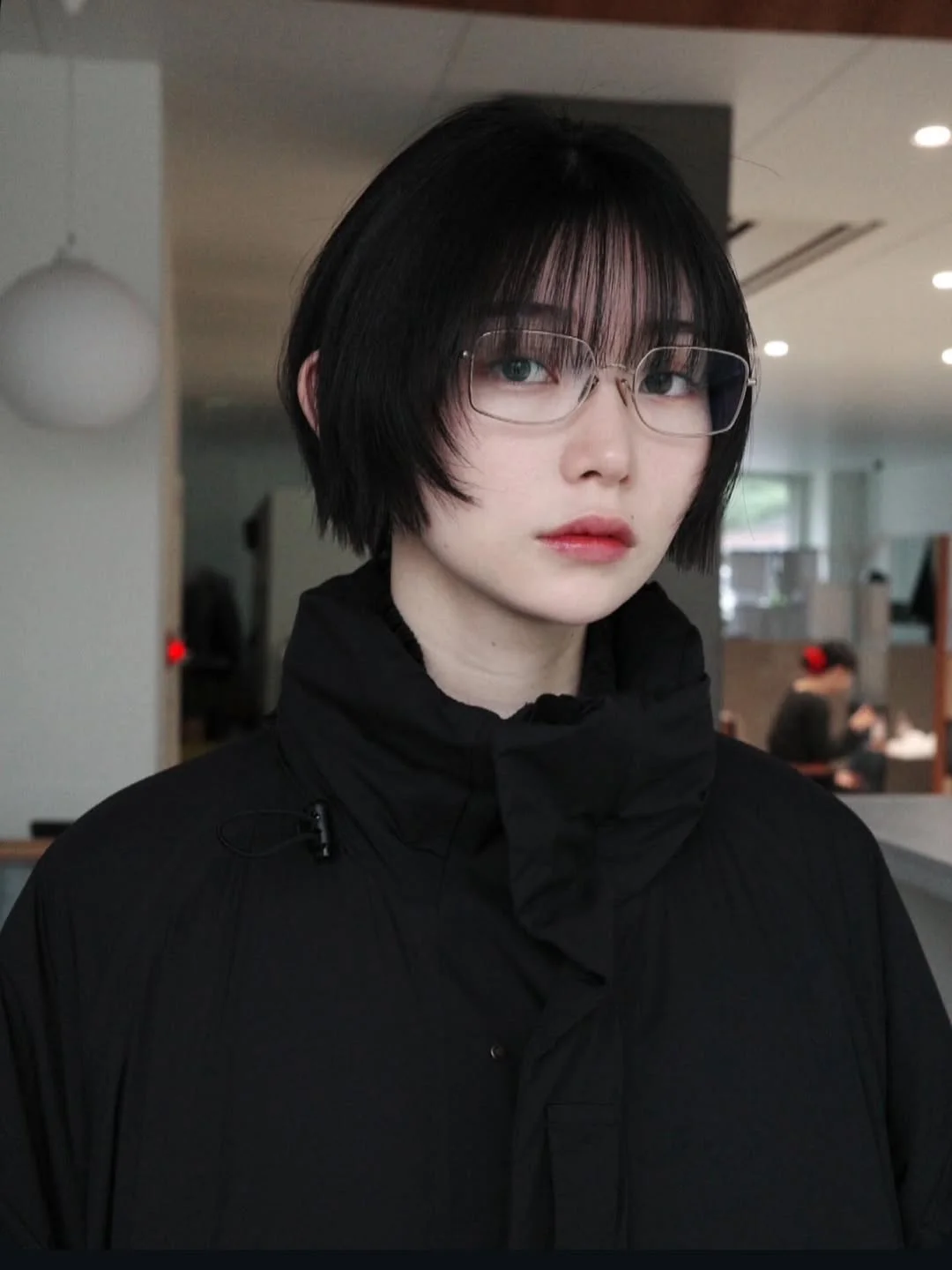 sassy summer short haircuts 2026 Sharp Micro Bob with Wispy Fringe