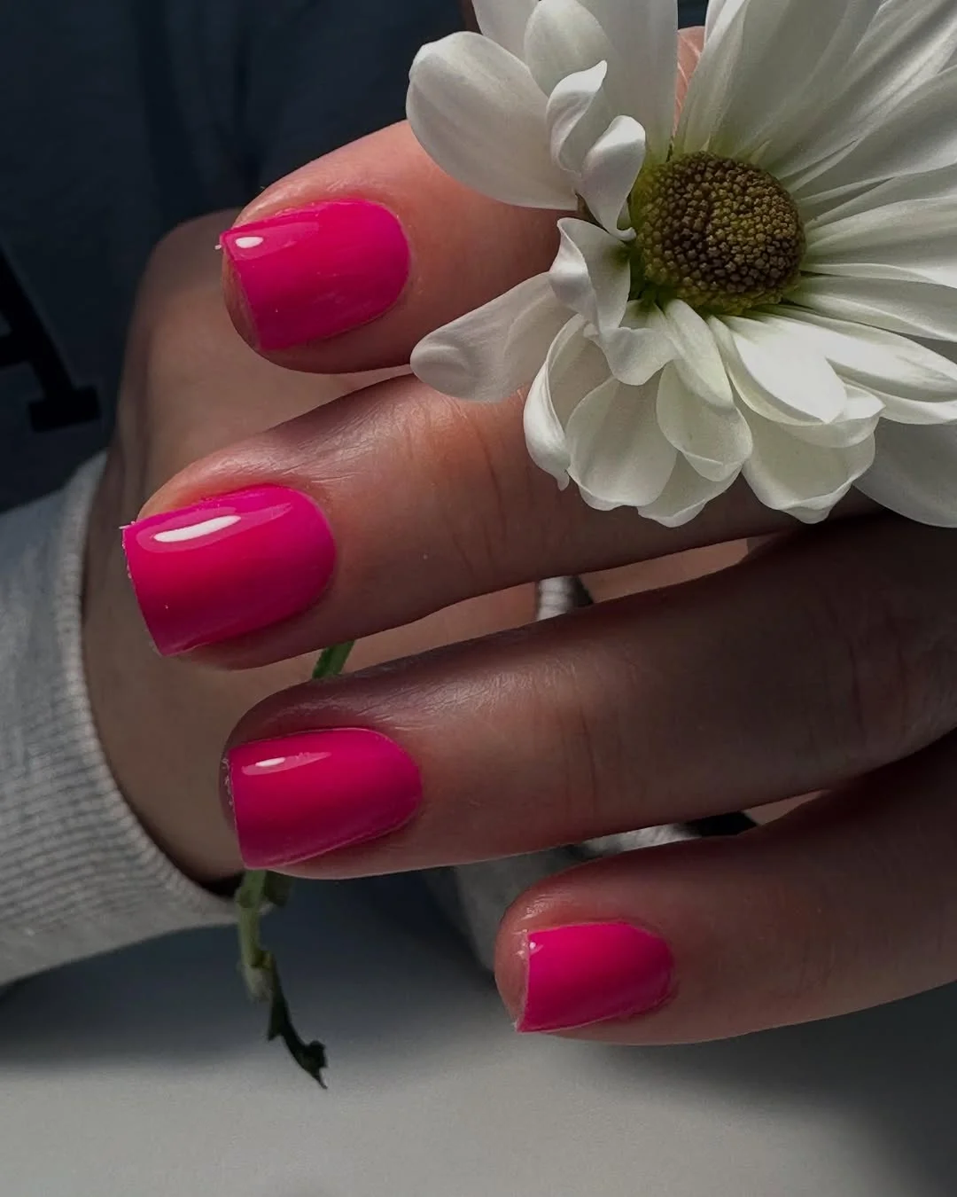 short gel nails summer 2026 Hot Neon Pink Nails That Scream Summer Energy