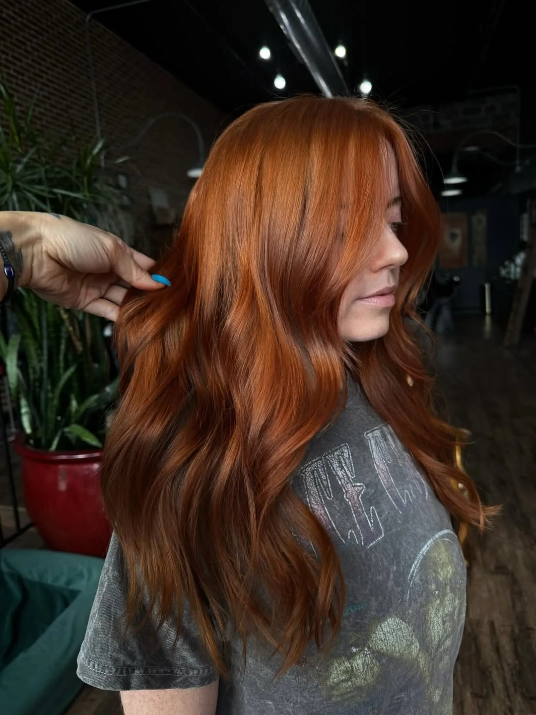 soft summer cowgirl copper hair color 2026 Soft Layered Ginger Copper with Airy Movement