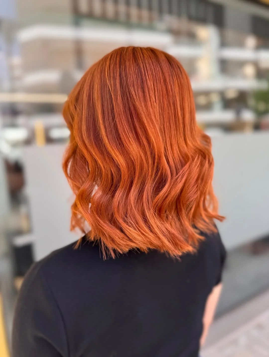 soft summer cowgirl copper hair color 2026 Textured Copper Lob with Lived-In Dimension