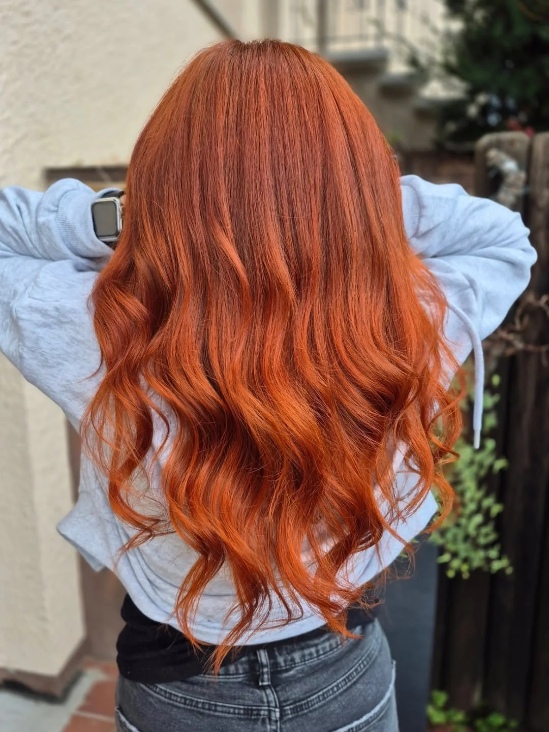 soft summer cowgirl copper hair color 2026 Sunlit Copper Balayage with Effortless Flow