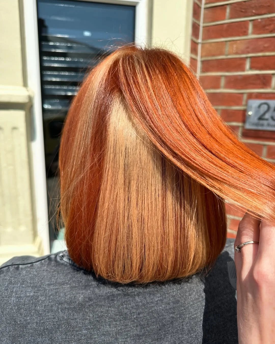 soft summer cowgirl copper hair color 2026 Soft Blended Copper Bob with Face-Framing Lightness