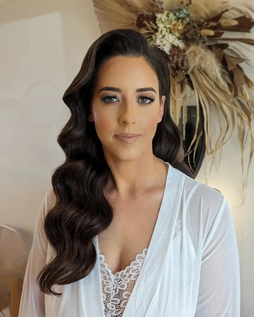stylish summer wedding guest hairstyles 2026 Vintage-Inspired Side Waves with Old Hollywood Glamour