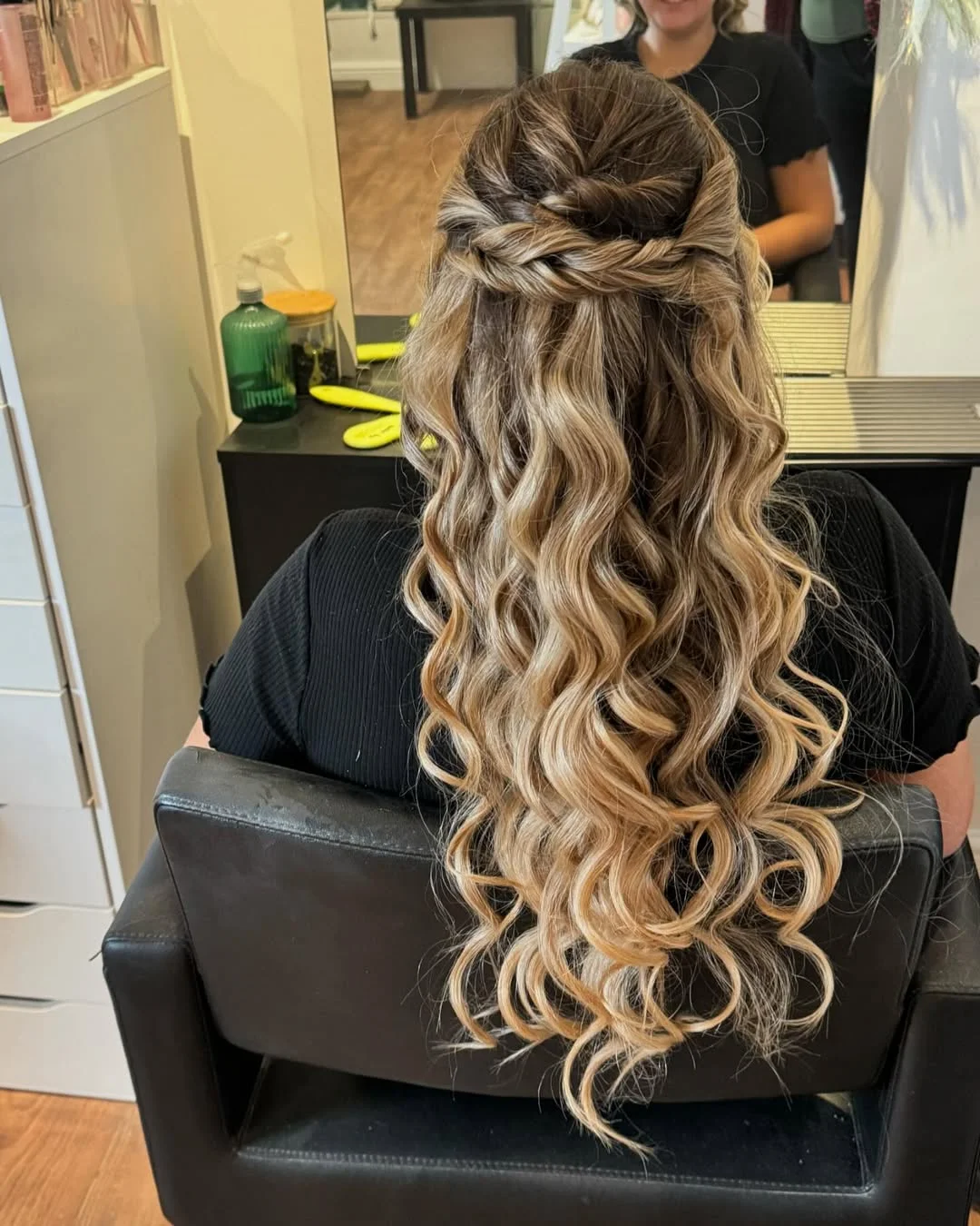 stylish summer wedding guest hairstyles 2026 Loose Half-Up Waves with Braided Texture