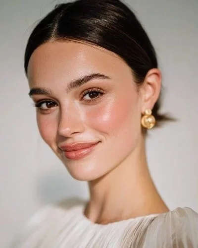 stylish summer wedding guest hairstyles 2026 Sleek Low Bun with Minimalist Summer Glam