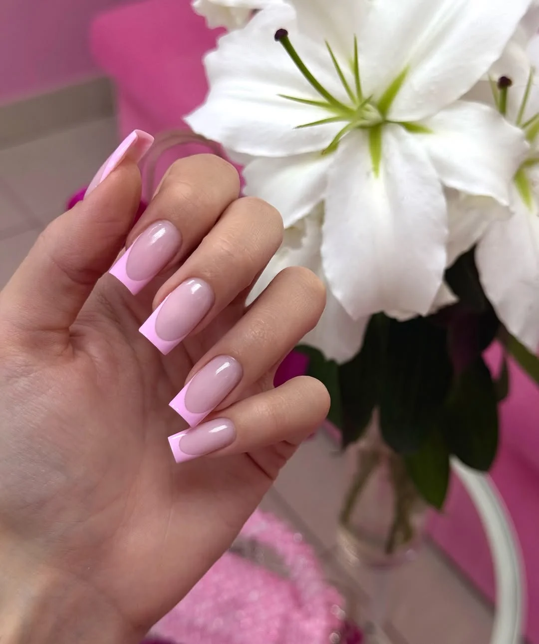 summer french tip nails 2026 Soft Pink French Tips That Feel Fresh for Summer Mornings