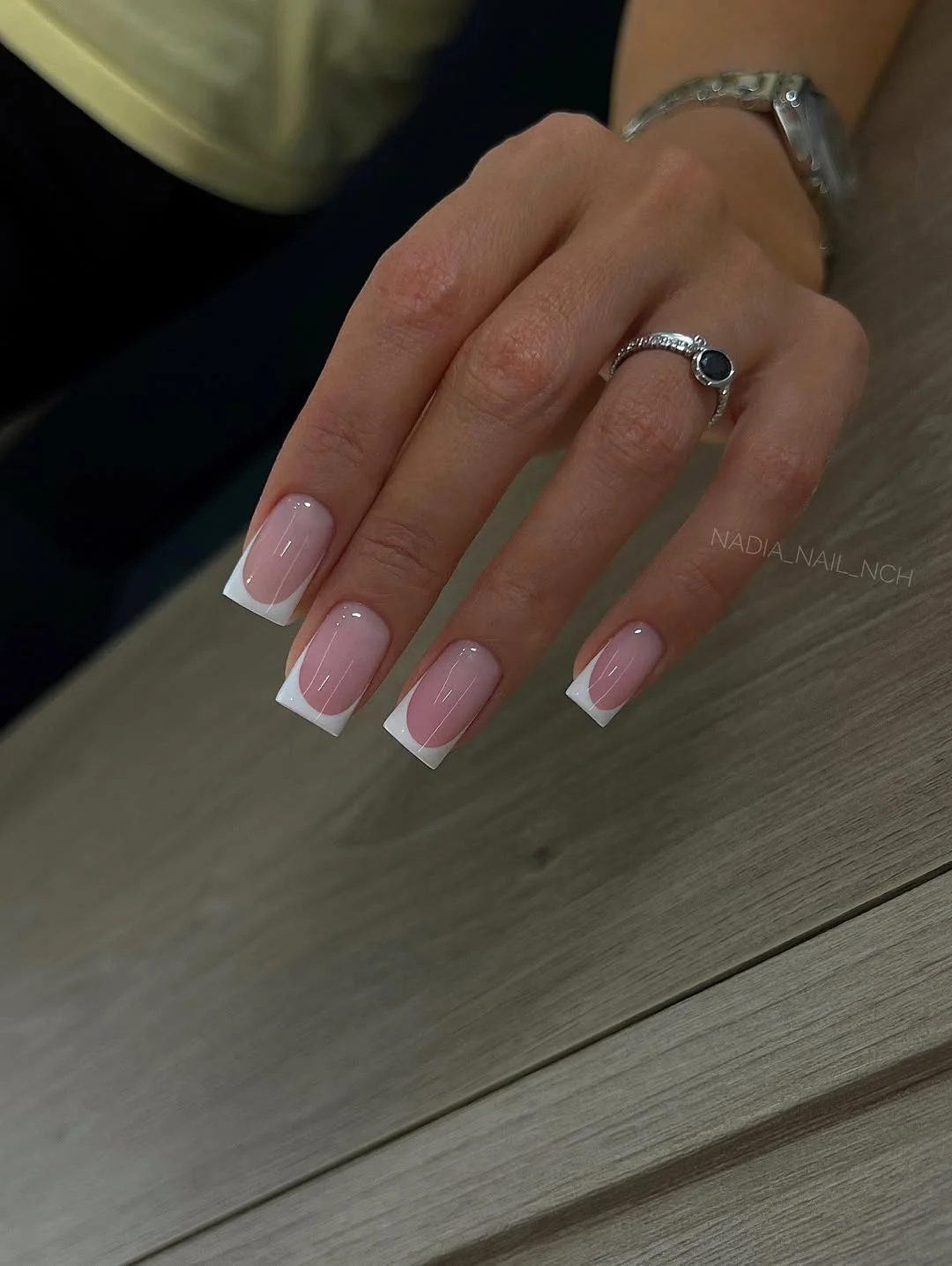 summer french tip nails 2026 Classic Glossy French Tips That Always Feel Elegant