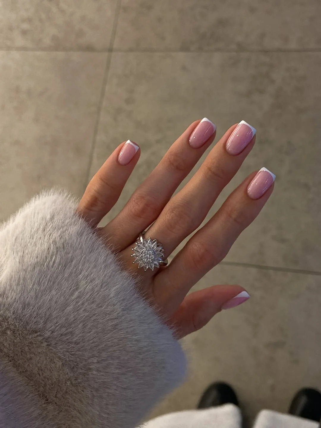 summer french tip nails 2026 Glossy Pink French Tips With a Soft Romantic Glow