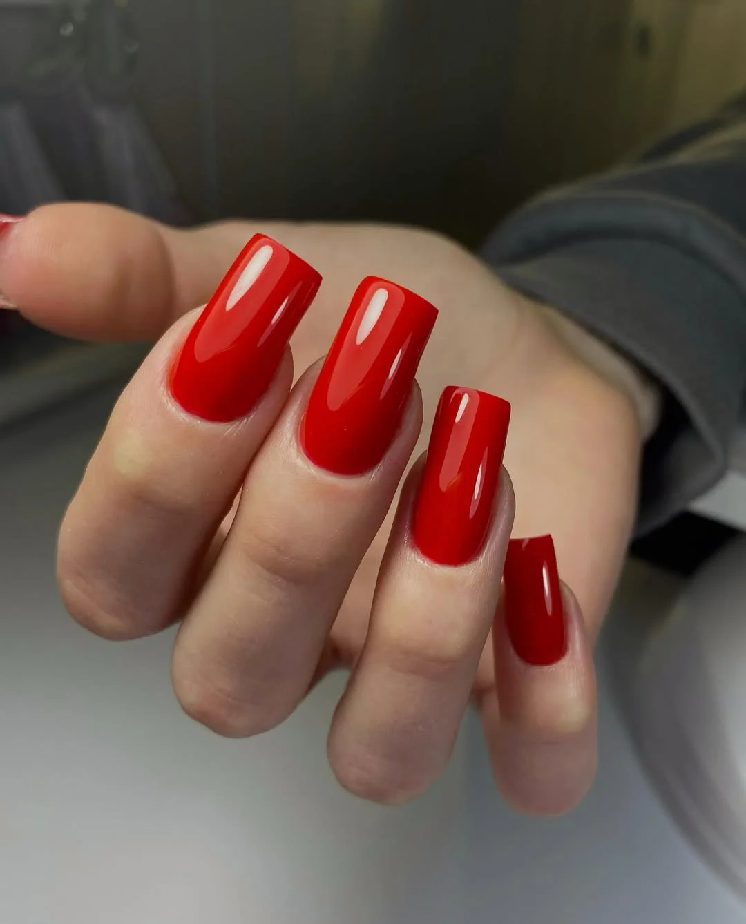 summer manicure color ideas 2026 Classic Glossy Red Nails That Always Win Summer