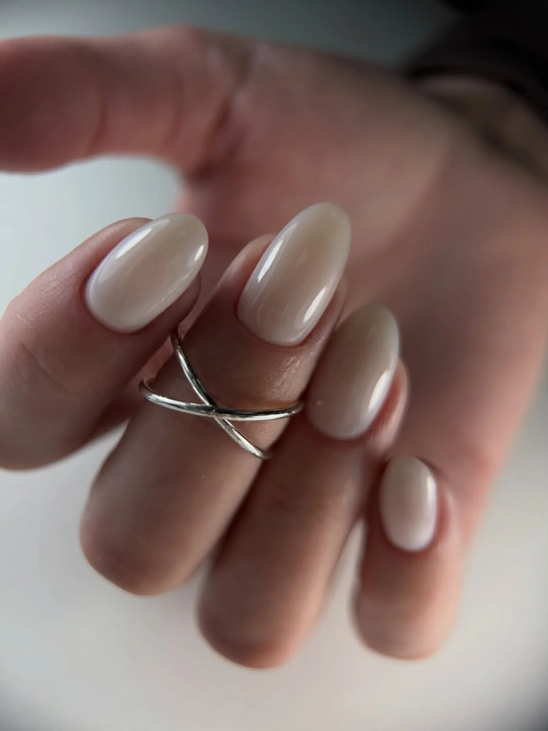 Summer mid nails ideas 2026 Soft Oat Milk Almond Nails