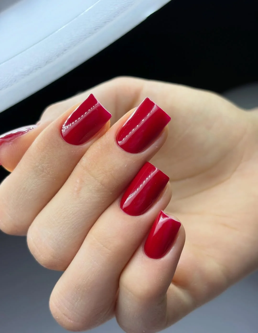 summer nail colors 2026 Glossy Crimson Nails That Feel Timeless Every Summer