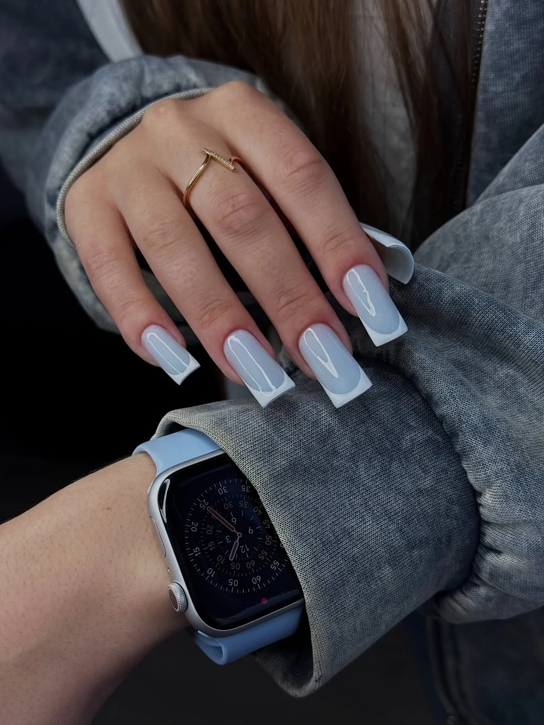 summer nail colors 2026 Icy Blue Glass Nails That Feel Instantly Expensive