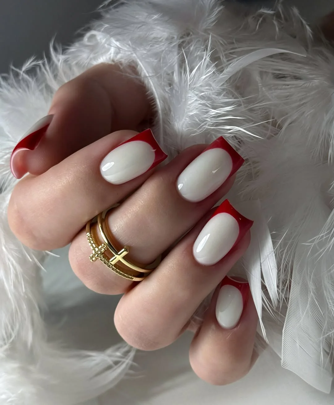 summer nail colors 2026 Red French Tips That Make White Nails Feel Bold Again