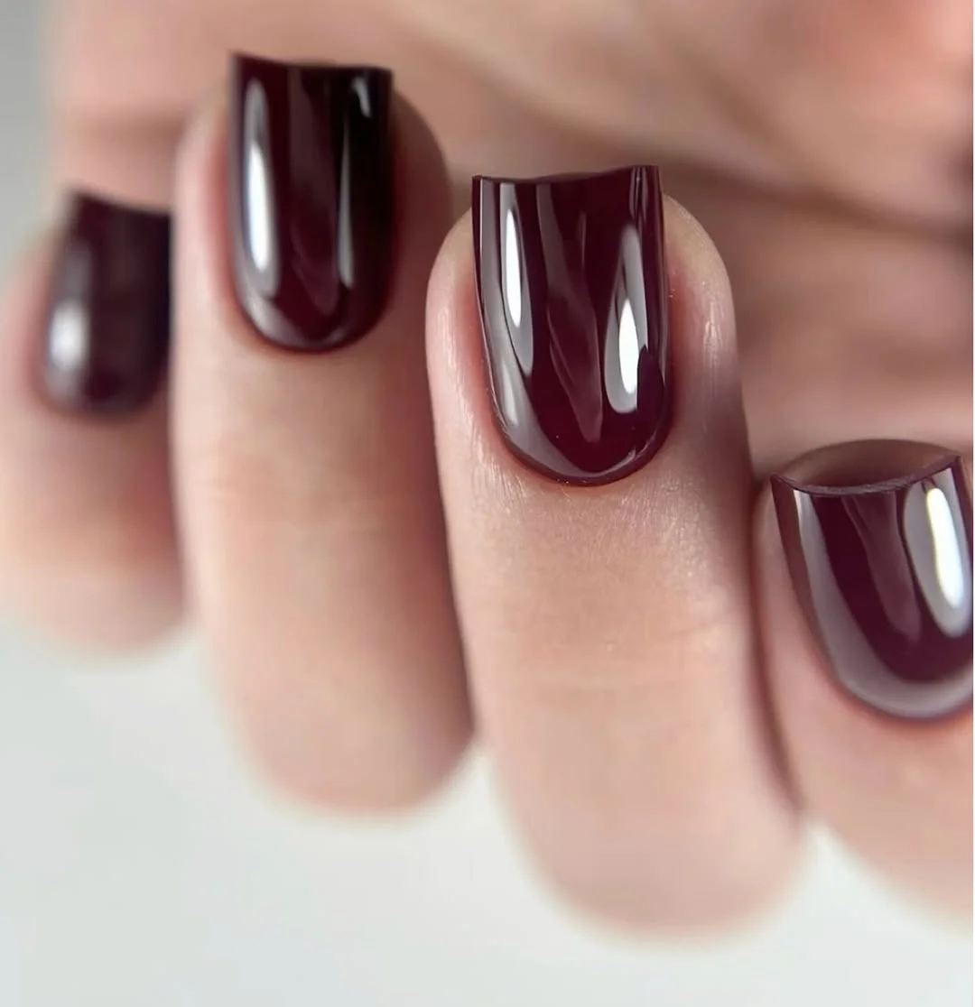summer nail colors 2026 Deep Blackberry Nails For Moody Summer Evenings