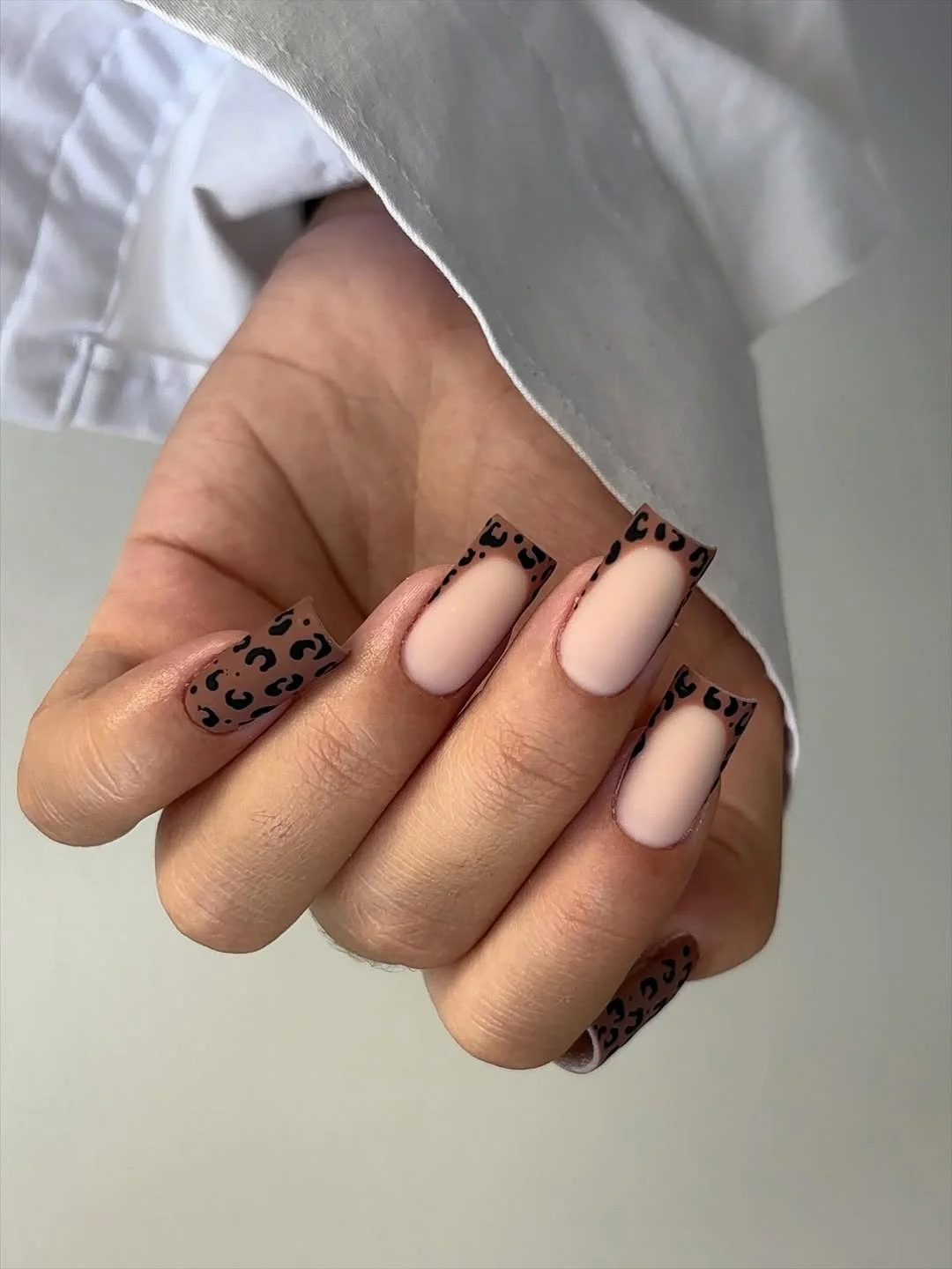summer nail inspo 2026 Mocha Leopard French Tips That Feel Quietly Expensive