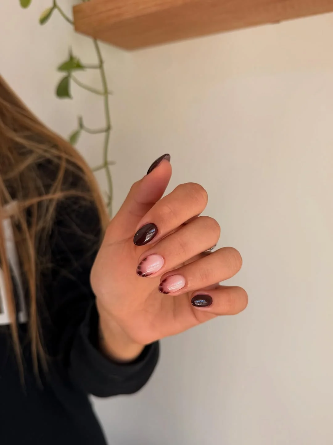 summer nail inspo 2026 Glossy Espresso Nails for Minimalist Summer Girls