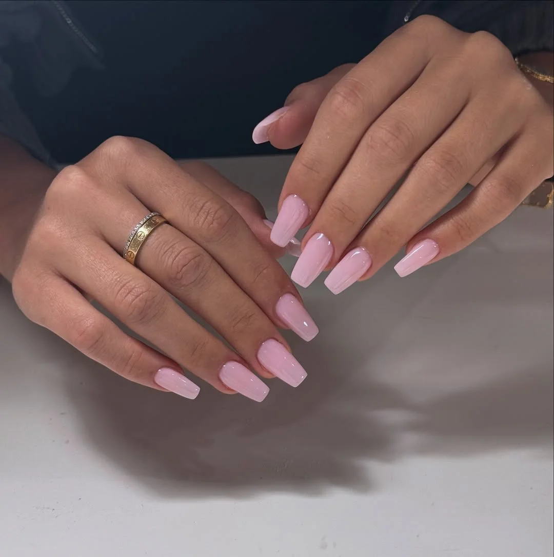 summer nails watermelon 2026 Soft Watermelon Sorbet Pink for Everyday Summer