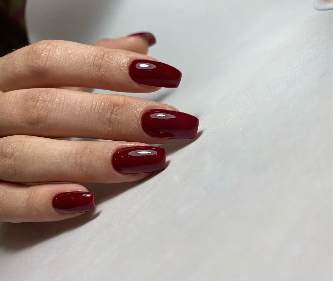 summer nails watermelon 2026 Deep Watermelon Jelly Nails with Elegant Shine