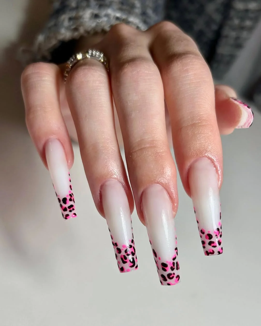 summer nails watermelon 2026 Neon Leopard French for a Playful Summer Mood