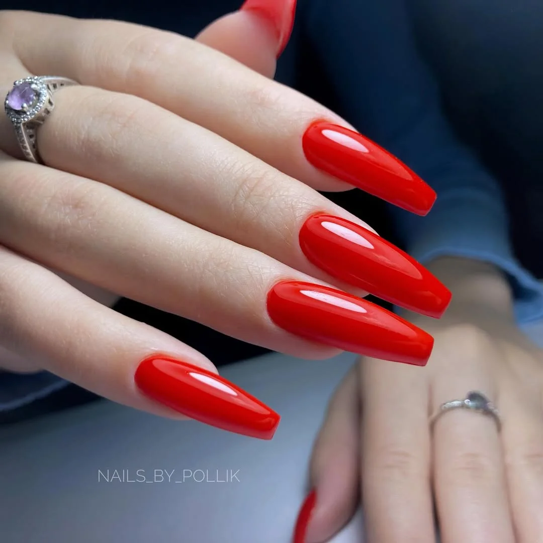 summer nails watermelon 2026 Classic Juicy Watermelon Red for Peak Summer Energy